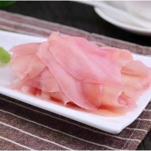 Japanese pickled ginger slices, pink