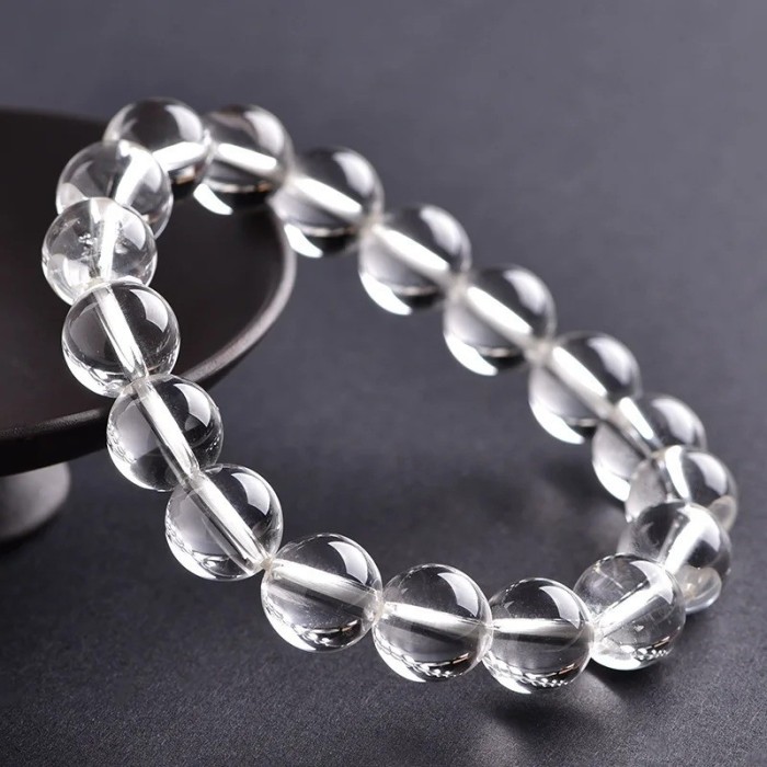 กำไลอาเกตใสพรีเมี่ยม Light Agate Premium