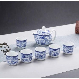 Premium flower pattern teapot set Imported from Beijing