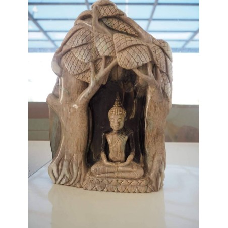 Decorative stone carved in the posture of meditation Imported from Beijing