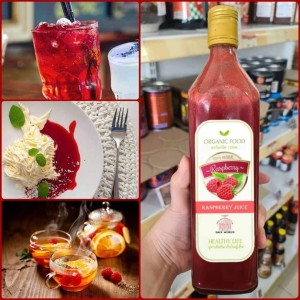100% organic raspberry juice