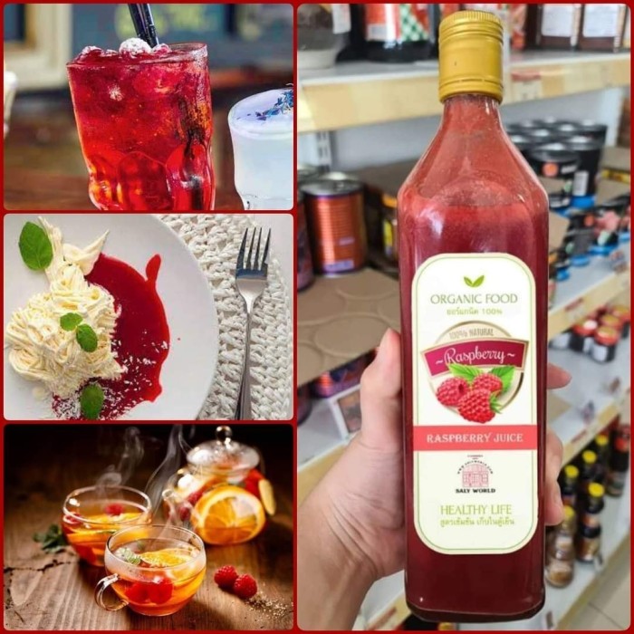 100% organic raspberry juice