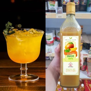 100% organic mango juice
