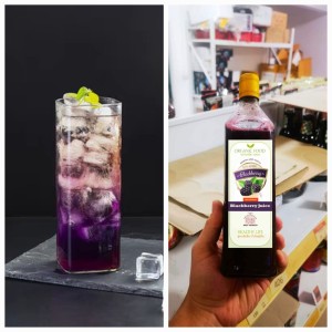 100% organic blueberry juice