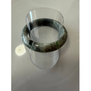 Purple jade bracelet with green jade