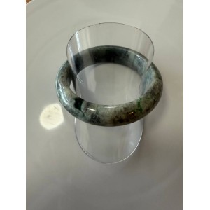 Purple jade bracelet with green jade
