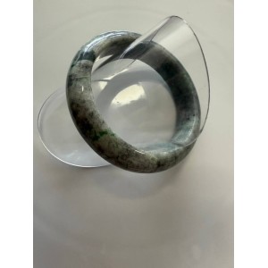 Purple jade bracelet with green jade