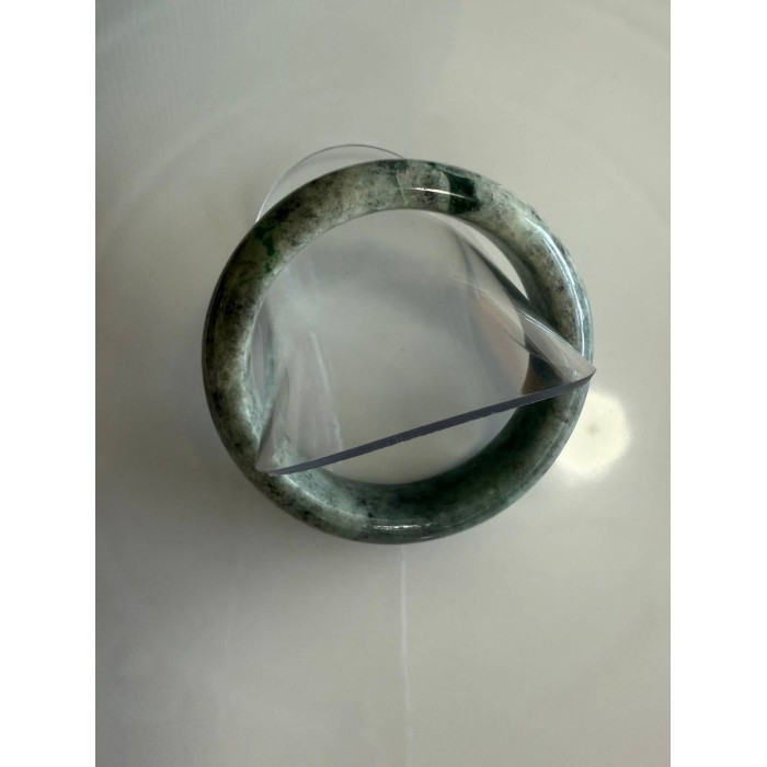 Purple jade bracelet with green jade