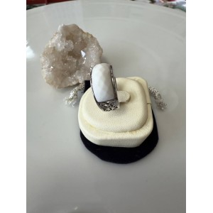 Premium white agate ring #imported from Beijing Limited Edition, only one ring available