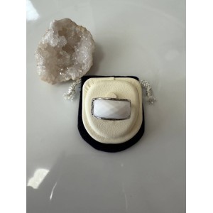 Premium white agate ring #imported from Beijing Limited Edition, only one ring available