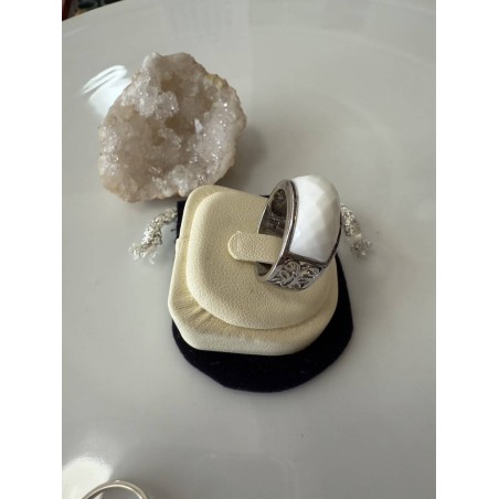 Premium white agate ring #imported from Beijing Limited Edition, only one ring available