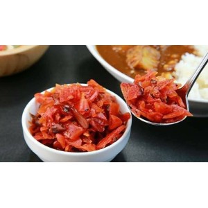 👉👉Japanese pickled daikon, red pieces, spread with Japanese curry, very delicious #Imported products, 250 baht per kilogram ❤❤ L