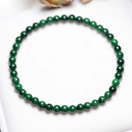 กำไลหยกเขียวจักรพรรดิ 4mm