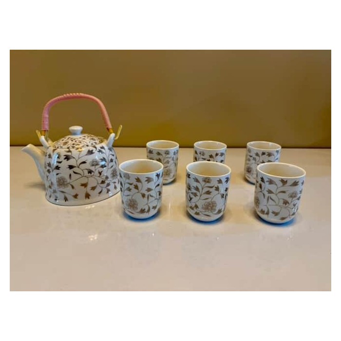 Premium flower teapot set imported from Beijing