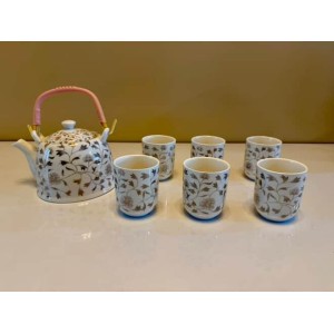 Premium flower teapot set imported from Beijing